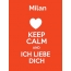 Milan - keep calm and Ich liebe Dich!