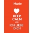 Marie - keep calm and Ich liebe Dich!