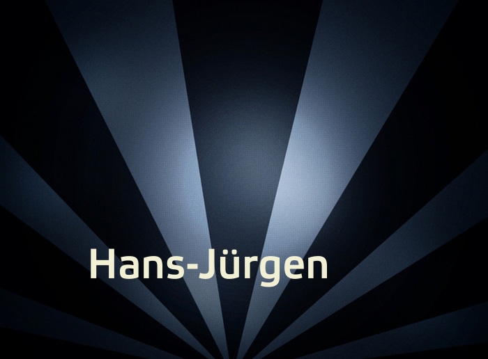 Bilder mit Namen Hans-Jrgen