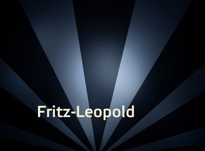 Bilder mit Namen Fritz-Leopold