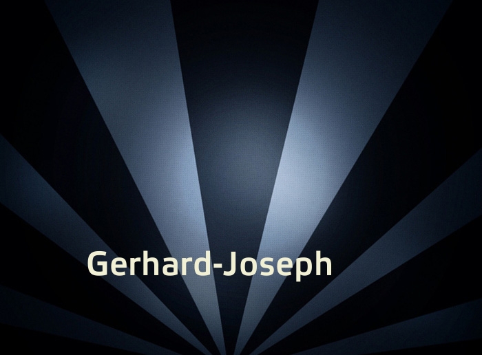 Bilder mit Namen Gerhard-Joseph