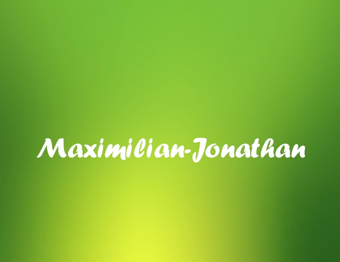 Bildern mit Namen Maximilian-Jonathan