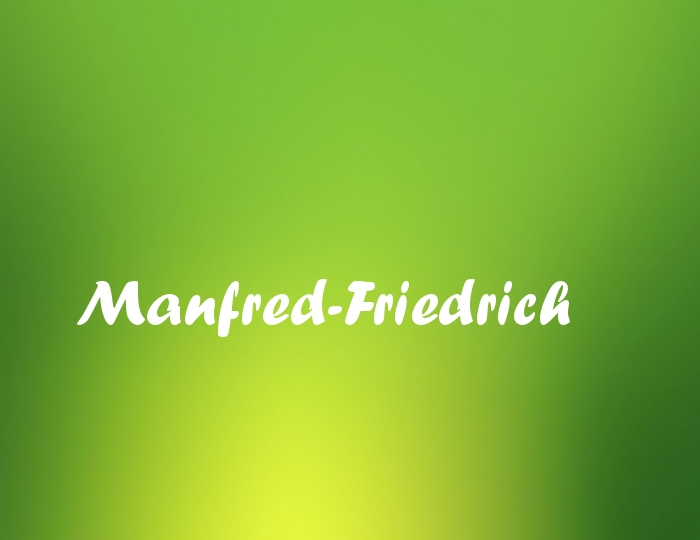 Bildern mit Namen Manfred-Friedrich