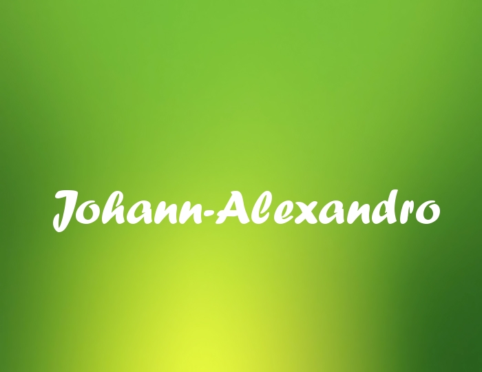 Bildern mit Namen Johann-Alexandro