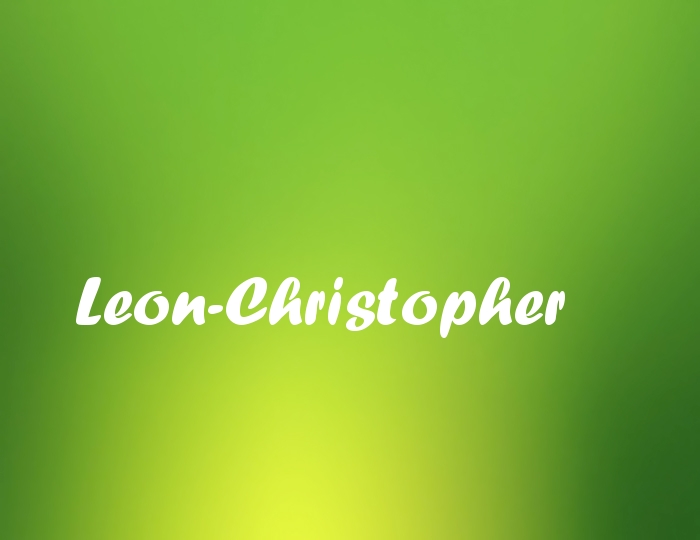 Bildern mit Namen Leon-Christopher