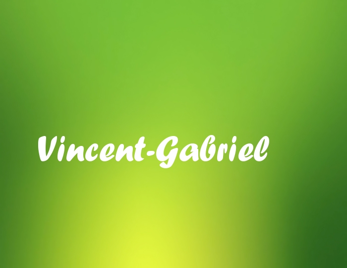 Bildern mit Namen Vincent-Gabriel