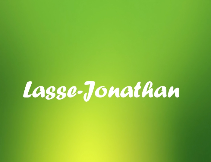 Bildern mit Namen Lasse-Jonathan