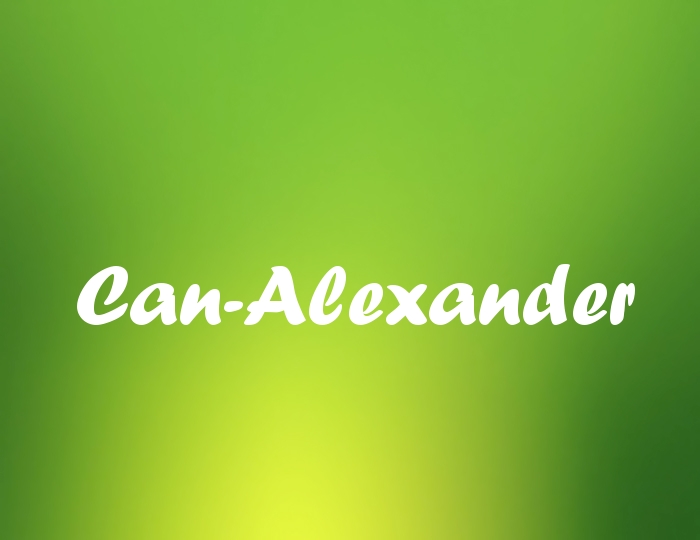 Bildern mit Namen Can-Alexander