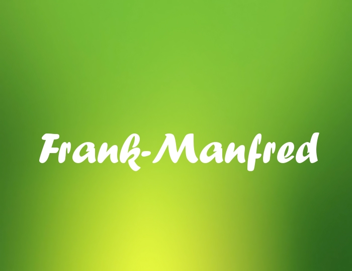 Bildern mit Namen Frank-Manfred