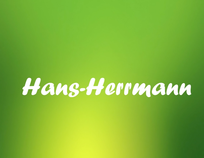 Bildern mit Namen Hans-Herrmann