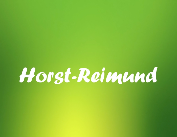 Bildern mit Namen Horst-Reimund