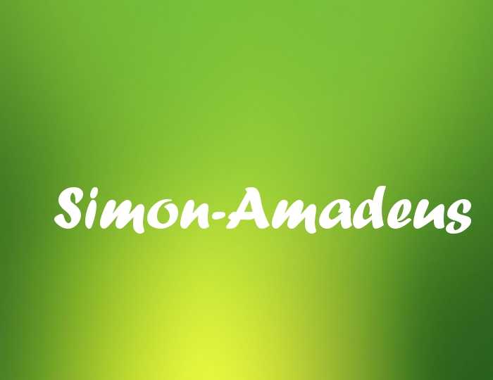 Bildern mit Namen Simon-Amadeus