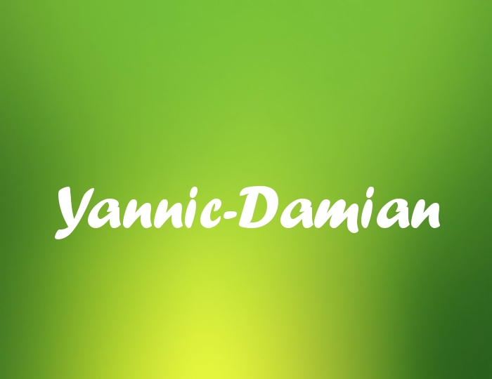 Bildern mit Namen Yannic-Damian
