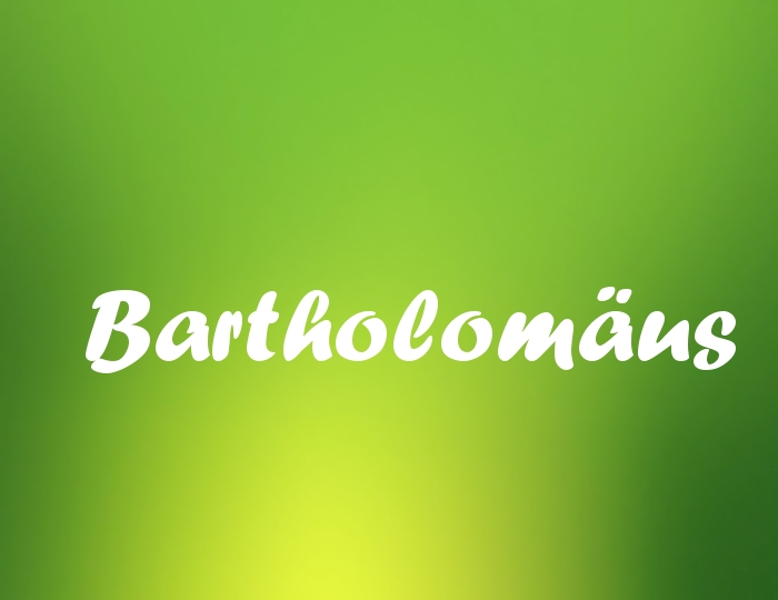 Bildern mit Namen Bartholomus