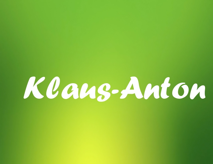 Bildern mit Namen Klaus-Anton