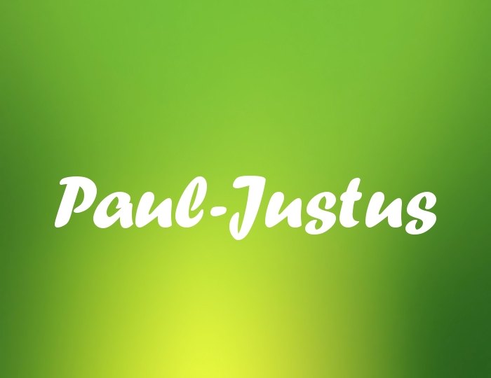 Bildern mit Namen Paul-Justus