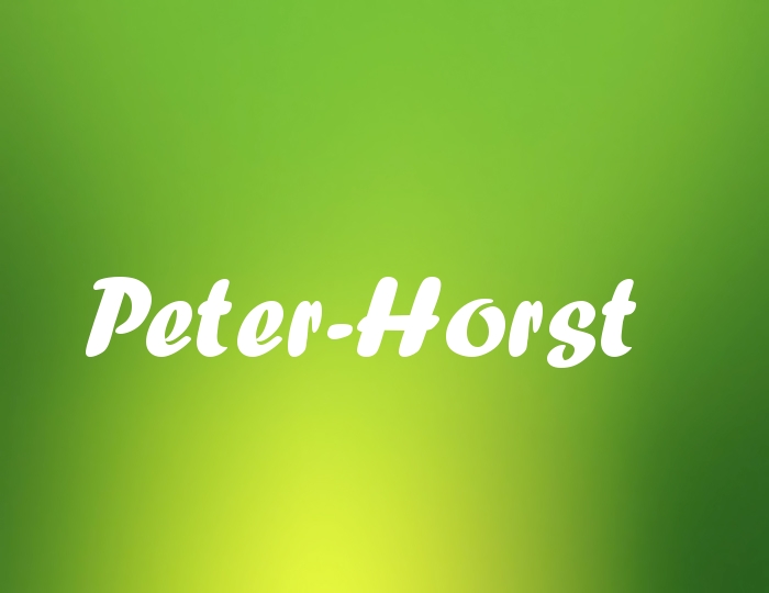 Bildern mit Namen Peter-Horst