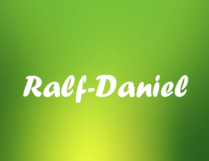 Bildern mit Namen Ralf-Daniel