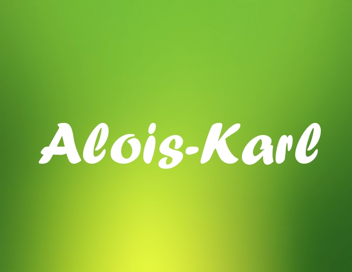 Bildern mit Namen Alois-Karl