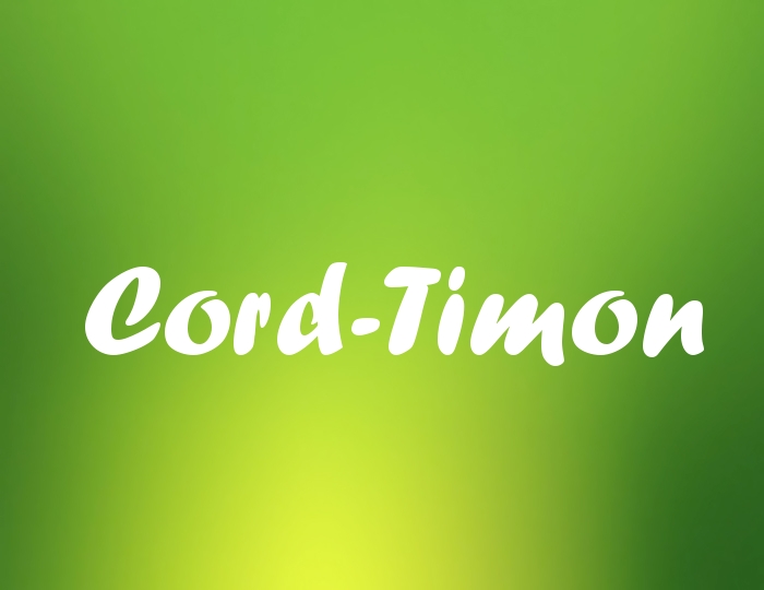 Bildern mit Namen Cord-Timon