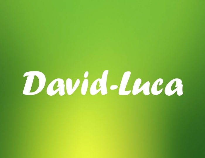 Bildern mit Namen David-Luca