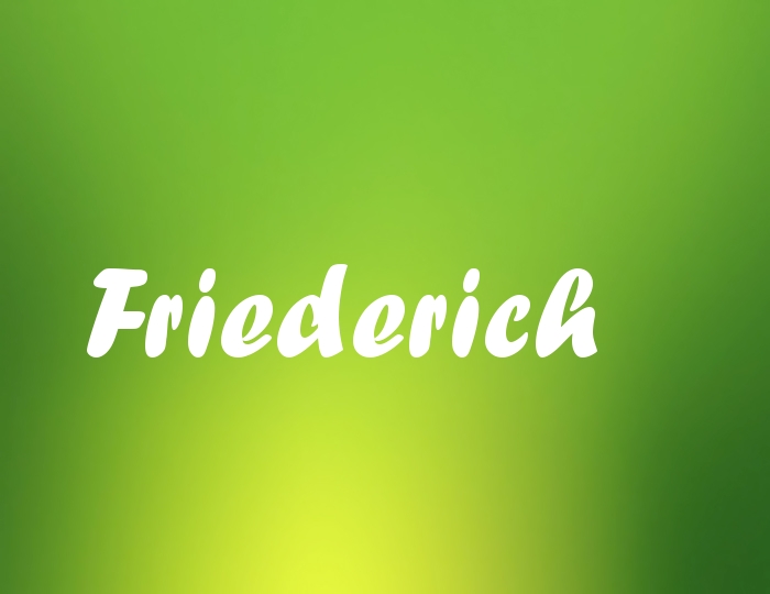 Bildern mit Namen Friederich