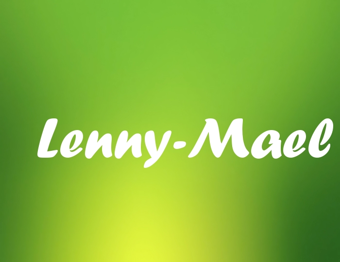 Bildern mit Namen Lenny-Mael