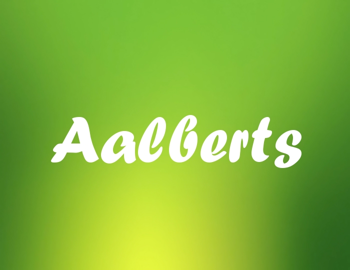 Bildern mit Namen Aalberts
