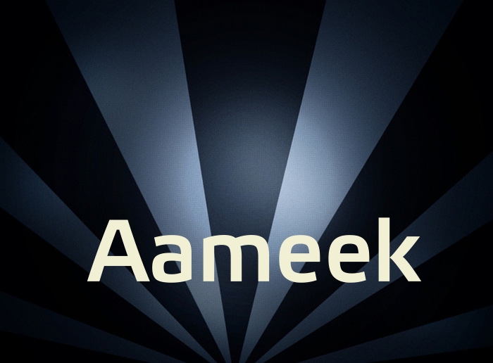 Bilder mit Namen Aameek