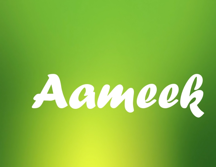 Bildern mit Namen Aameek