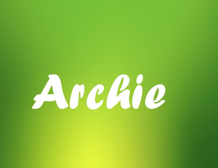 Bildern mit Namen Archie