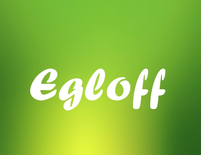 Bildern mit Namen Egloff