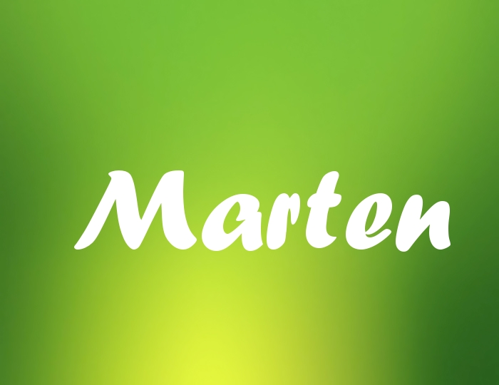 Bildern mit Namen Marten