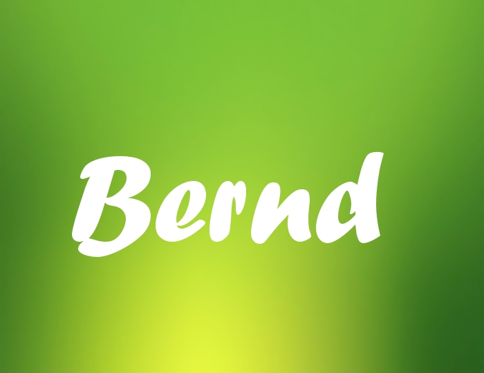 Bildern mit Namen Bernd