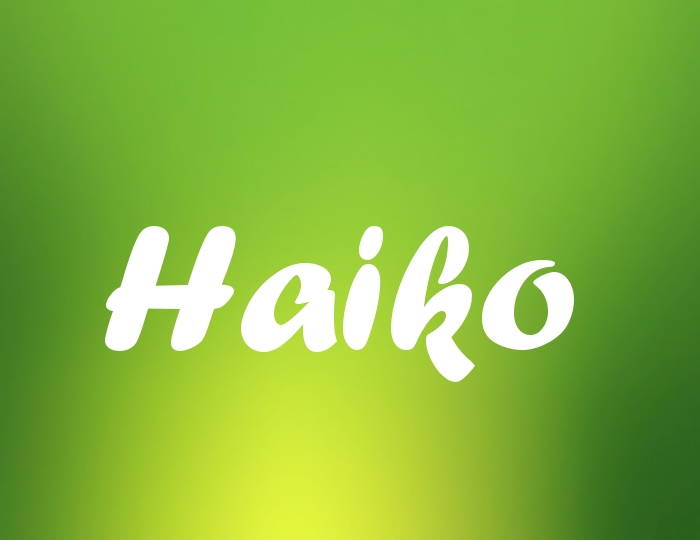 Bildern mit Namen Haiko