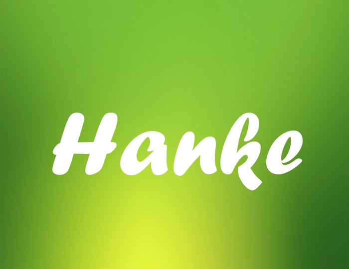 Bildern mit Namen Hanke