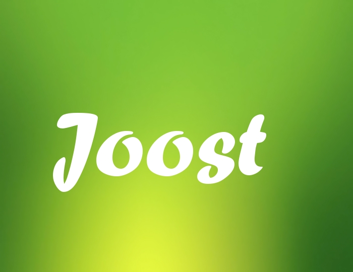 Bildern mit Namen Joost