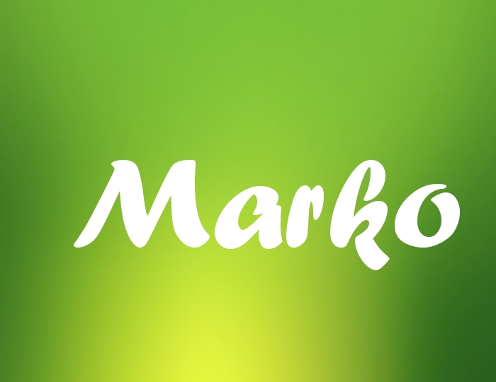 Bildern mit Namen Marko Bildern mit Namen Marko