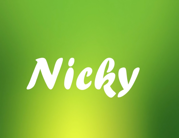 Bildern mit Namen Nicky