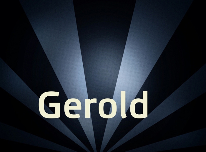 Bilder mit Namen Gerold