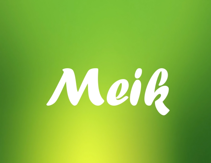 Bildern mit Namen Meik