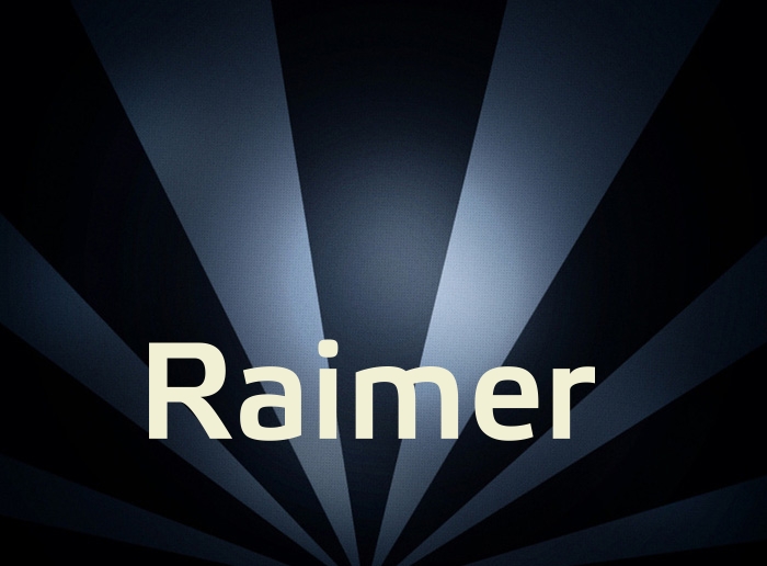 Bilder mit Namen Raimer