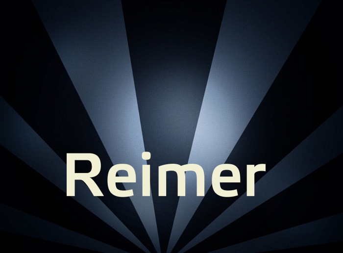 Bilder mit Namen Reimer