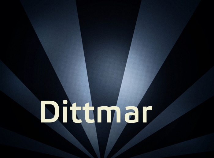 Bilder mit Namen Dittmar