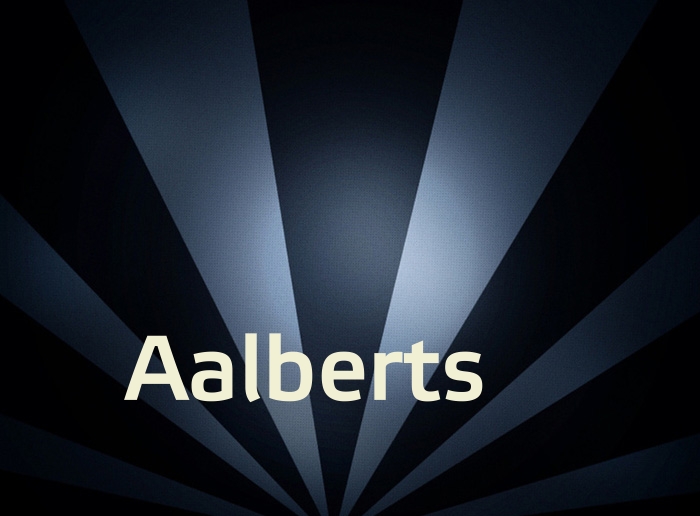 Bilder mit Namen Aalberts
