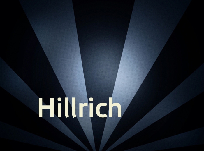 Bilder mit Namen Hillrich