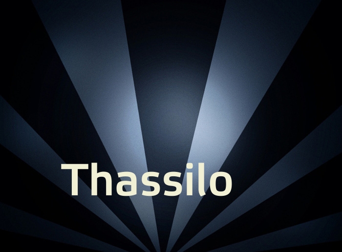 Bilder mit Namen Thassilo