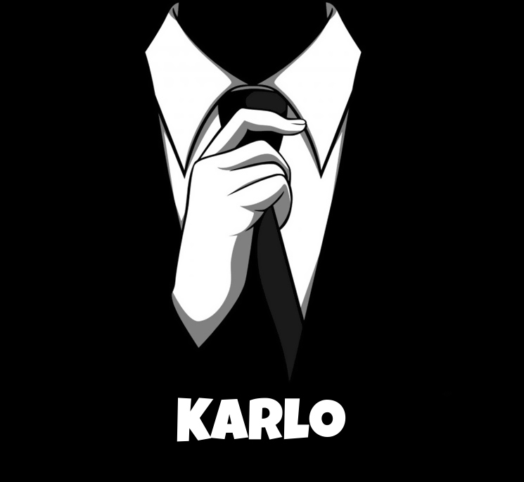 Avatare mit dem Bild eines strengen Anzugs für Karlo
