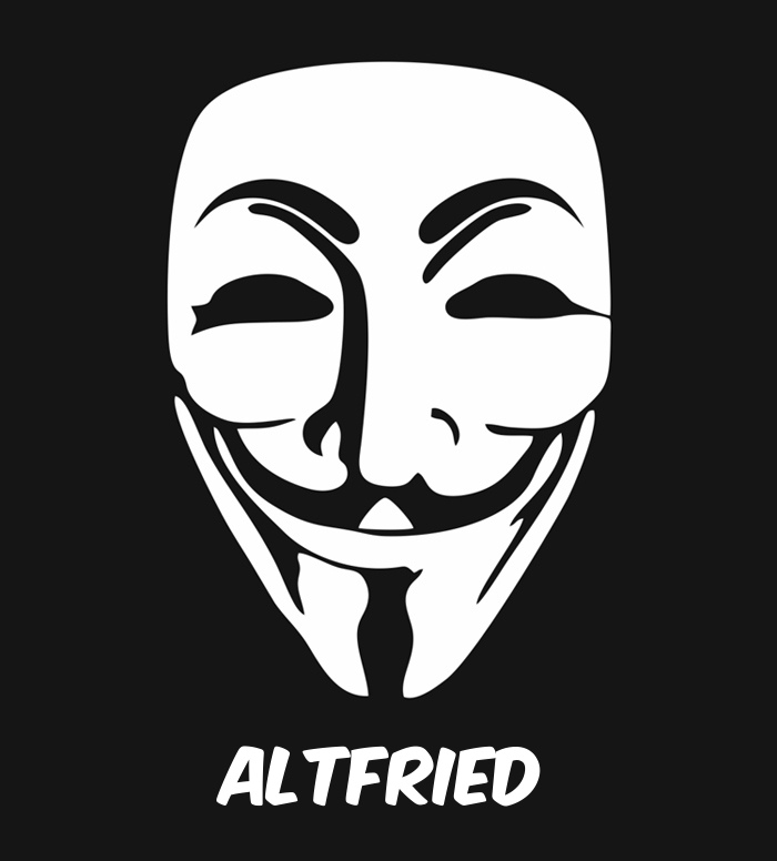 Bilder anonyme Maske namens Altfried