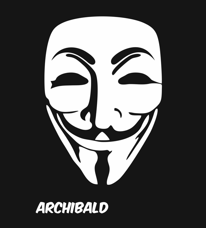 Bilder anonyme Maske namens Archibald